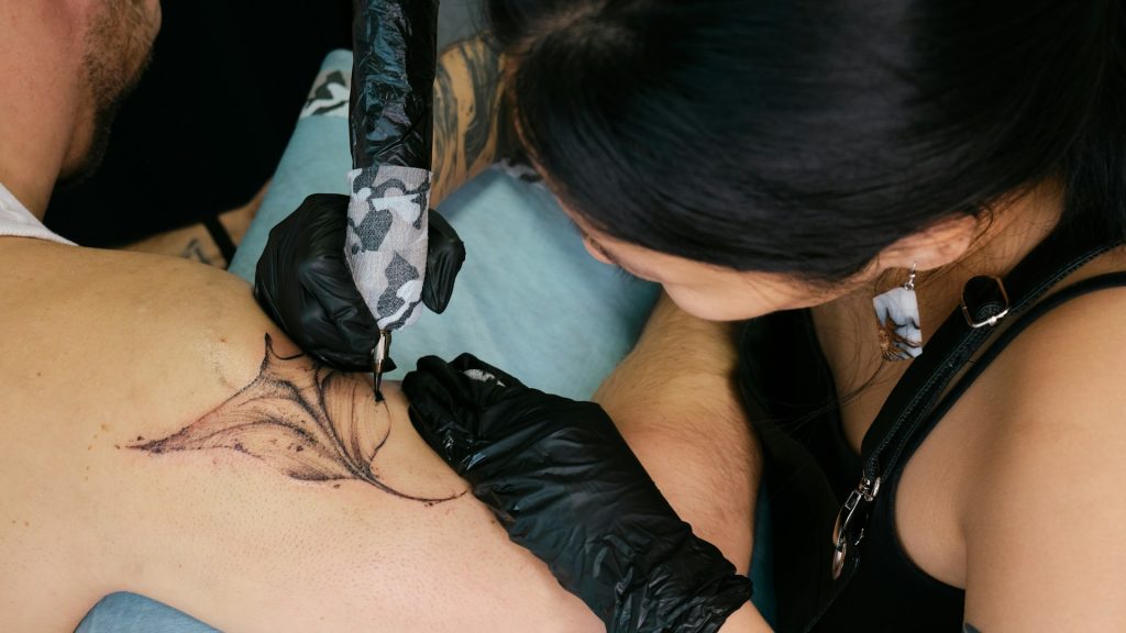 tattoo session