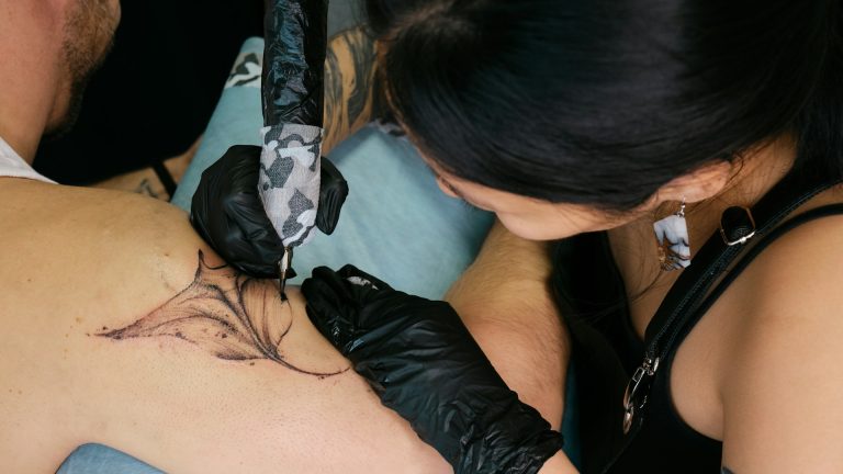 tattoo session